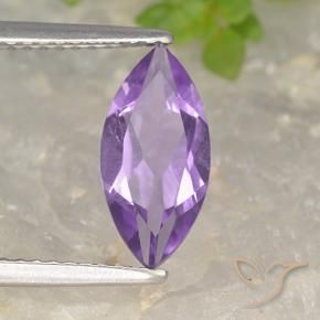 Ametista Viola violaceo intenso naturale da 1.49 ct, Taglio marquise, VS