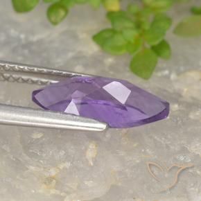 Ametista Viola violaceo intenso naturale da 1.49 ct, Taglio marquise, VS