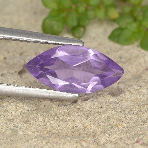 1.44ct Naturale violaceo Ametista, Taglio marquise, VS