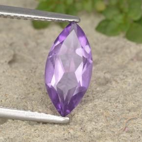 Ametista violaceo naturale da 1.44 ct, Taglio marquise, VS