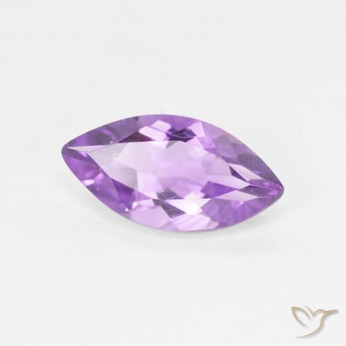 Ametista Viola medio naturale da 1.56 ct, Taglio marquise, VS