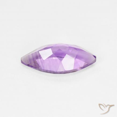 Ametista Viola medio naturale da 1.56 ct, Taglio marquise, VS