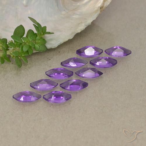 Gemme di Ametista viola vivido naturale da 2.32 ct, Taglio marquise, VS