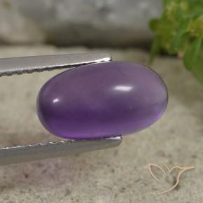 Ametista Viola medio naturale da 2.77 ct, Ovale, Trasparente
