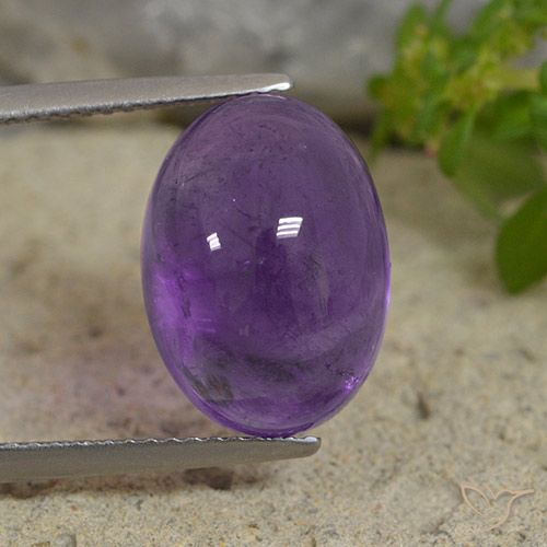 7.66ct Naturale Viola medio Ametista, Ovale, Trasparente