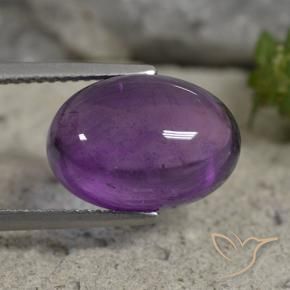 Ametista Viola medio naturale da 7.44 ct, Ovale, Trasparente