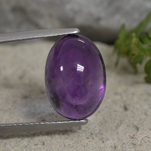 6.07ct Naturale Viola medio Ametista, Ovale, Trasparente