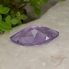 Ametista Viola medio naturale da 1.53 ct, Taglio marquise, VS