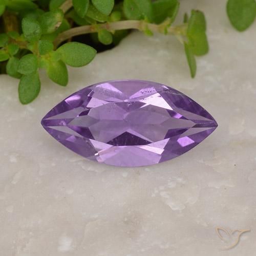 1.48ct Naturale Violetto rosato Ametista, Taglio marquise, VS