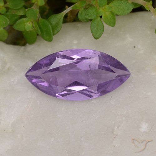 1.52ct Naturale Viola medio Ametista, Taglio marquise, VS