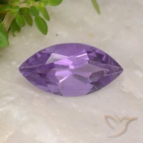 Ametista Viola scuro naturale da 1.77 ct, Taglio marquise, VS