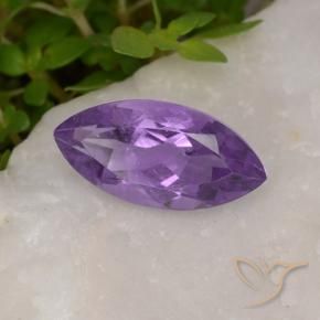 Ametista Viola scuro naturale da 1.94 ct, Taglio marquise, VS