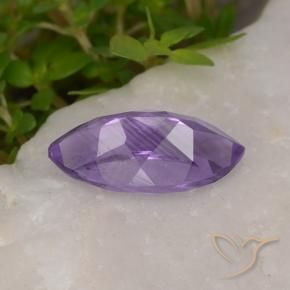 Ametista Viola scuro naturale da 1.94 ct, Taglio marquise, VS