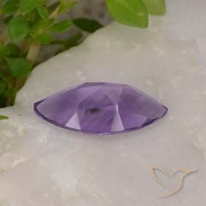 Ametista Viola medio naturale da 1.51 ct, Taglio marquise, VS