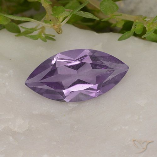 1.58ct Naturale Viola medio Ametista, Taglio marquise, VS