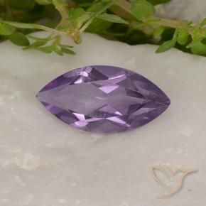 Ametista Viola medio naturale da 1.58 ct, Taglio marquise, VS