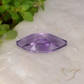 Ametista Viola medio naturale da 1.70 ct, Taglio marquise, VS