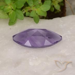 Ametista Viola medio naturale da 1.61 ct, Taglio marquise, VS