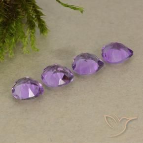Gemme di Ametista Viola violaceo medio naturale da 2.80 ct, Cuore, VVS-VS
