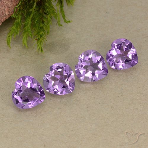 2.72ctw Naturale Viola violaceo intenso Ametista, Cuore, VVS-VS