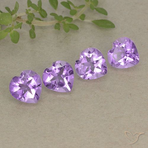 Gemme di Ametista Viola violaceo medio naturale da 2.81 ct, Cuore, VVS-VS