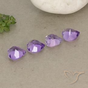Gemme di Ametista violaceo naturale da 2.80 ct, Cuore, VVS-VS