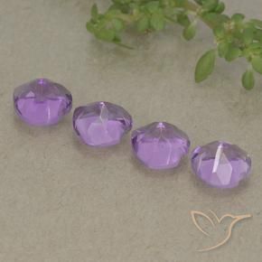 Gemme di Ametista Viola violaceo medio naturale da 3.04 ct, Cuore, VVS-VS