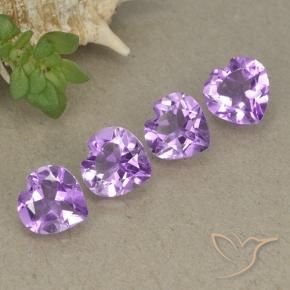 Gemme di Ametista viola vivido naturale da 2.70 ct, Cuore, VVS-VS