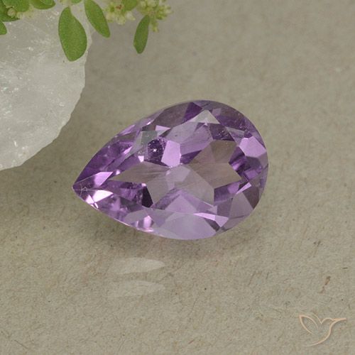 1.81ct Naturale Iris Violetta Ametista, Forma a pera, VS