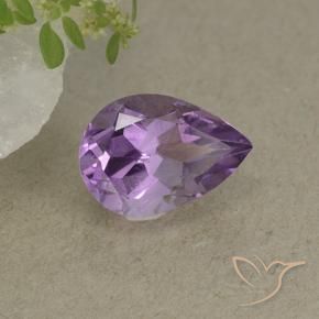 Ametista Iris Violetta naturale da 1.81 ct, Forma a pera, VS