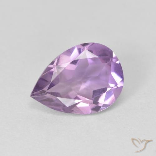 1.48ct Naturale Viola medio Ametista, Forma a pera, VVS-VS