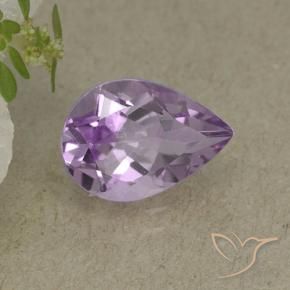 Ametista Viola Iris Rosato naturale da 1.84 ct, Forma a pera, VVS-VS