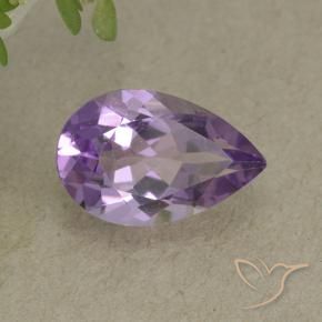 Ametista Viola scuro naturale da 2.05 ct, Forma a pera, VVS-VS