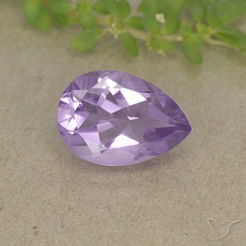 1.75ct Naturale Deep Iris Violetta Ametista, Forma a pera, VVS-VS
