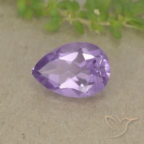 Ametista Deep Iris Violetta naturale da 1.75 ct, Forma a pera, VVS-VS