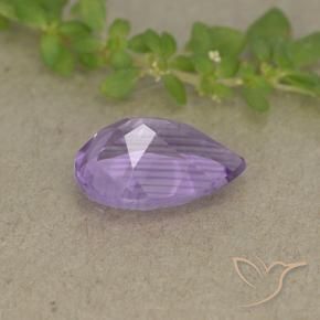 Ametista Deep Iris Violetta naturale da 1.75 ct, Forma a pera, VVS-VS