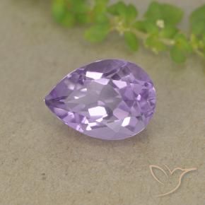 Ametista Viola medio naturale da 2.11 ct, Forma a pera, VVS-VS