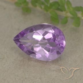Ametista Iris Violetta naturale da 1.83 ct, Forma a pera, VVS-VS