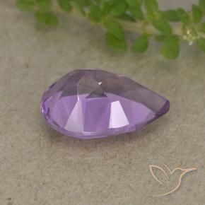 Ametista Iris Violetta naturale da 1.83 ct, Forma a pera, VVS-VS