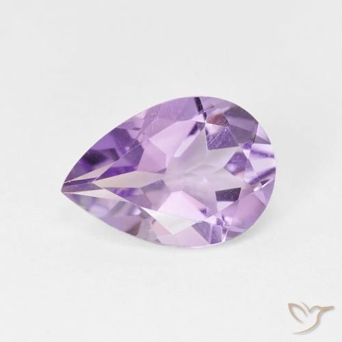 1.63ct Naturale Deep Iris Violetta Ametista, Forma a pera, VVS-VS