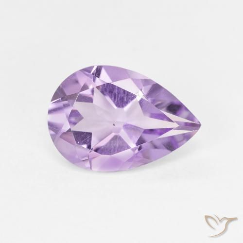Ametista Deep Iris Violetta naturale da 1.63 ct, Forma a pera, VVS-VS