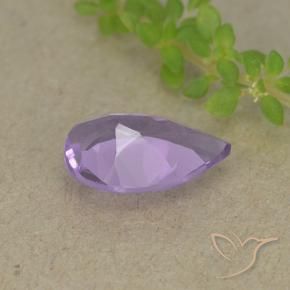 Ametista Viola tendente al rosa naturale da 1.46 ct, Forma a pera, VVS-VS
