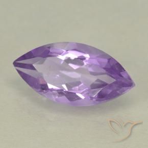 Ametista Viola medio naturale da 1.82 ct, Taglio marquise, VS