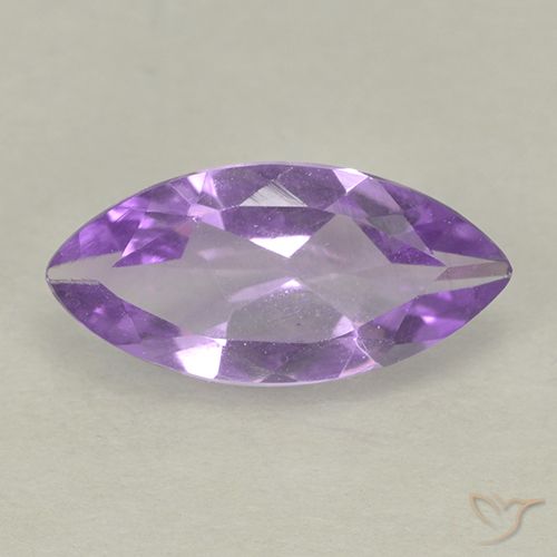 1.26ct Naturale Viola tendente al rosa Ametista, Taglio marquise, VS
