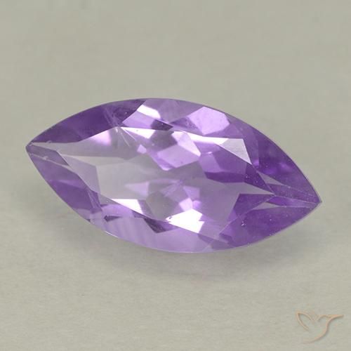 Ametista viola medio naturale da 1,75 ct, marchesa, VS