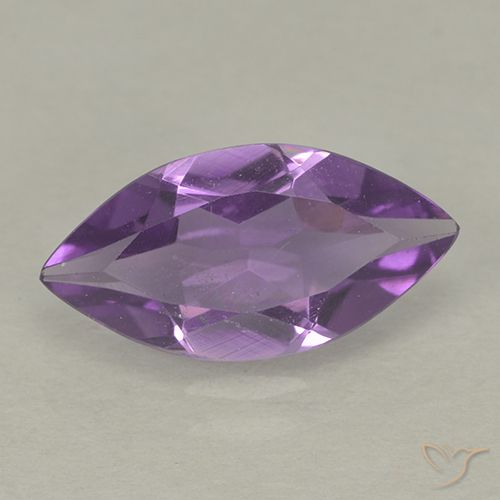 1.32ct Naturale Viola medio Ametista, Taglio marquise, VS