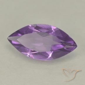 Ametista Viola medio naturale da 1.32 ct, Taglio marquise, VS