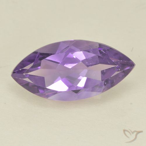 1.64ct Naturale Viola medio Ametista, Taglio marquise, VS