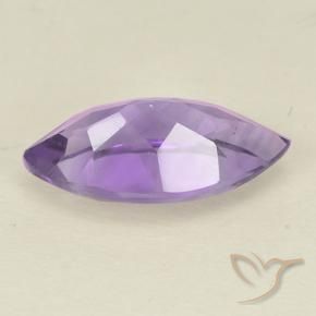 Ametista Viola medio naturale da 1.64 ct, Taglio marquise, VS