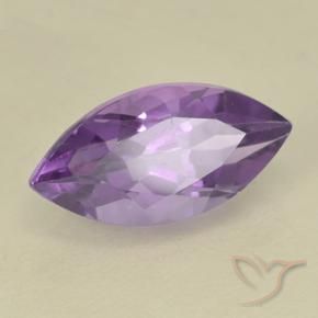 Ametista Viola medio naturale da 2.01 ct, Taglio marquise, VS